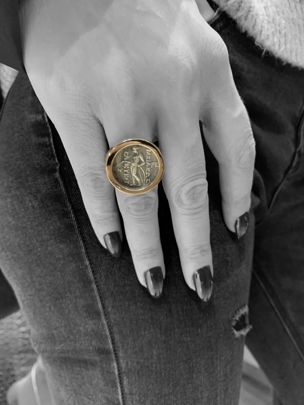 Gurhan 24 Karat Gold Ancient Coin Ring